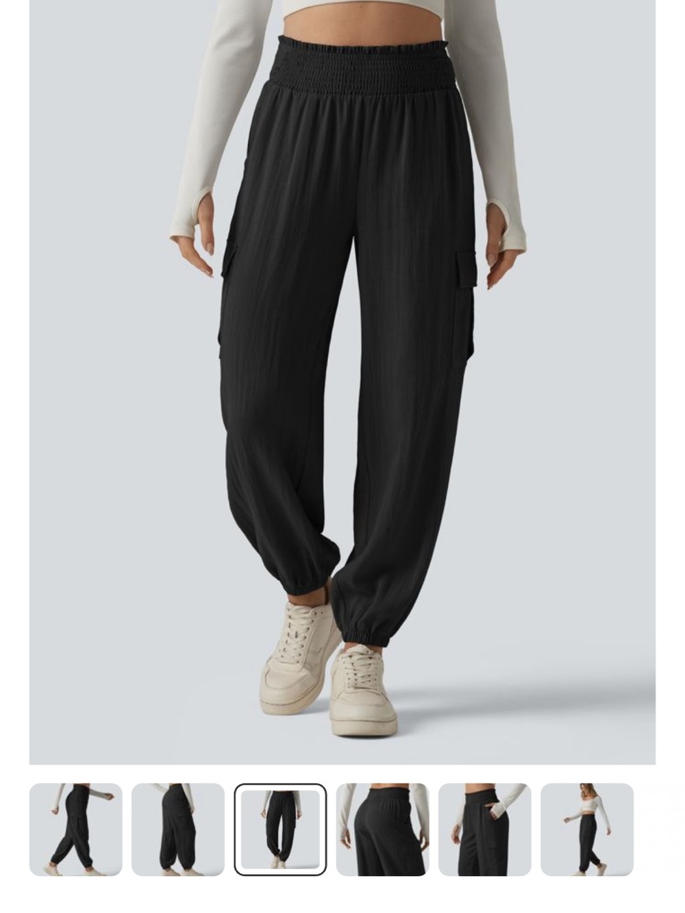 Halara NWT High Waisted Cargo Joggers with Pockets
